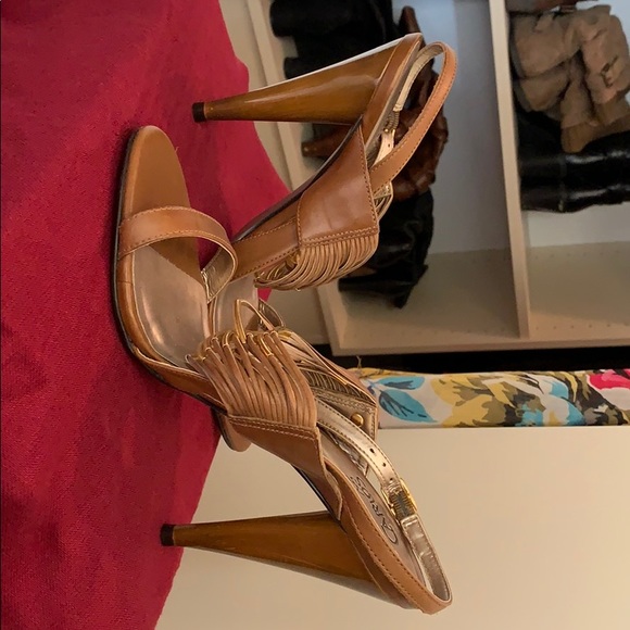 Carlos Mechanic Strappy Heels Size 7.5 - Picture 4 of 7